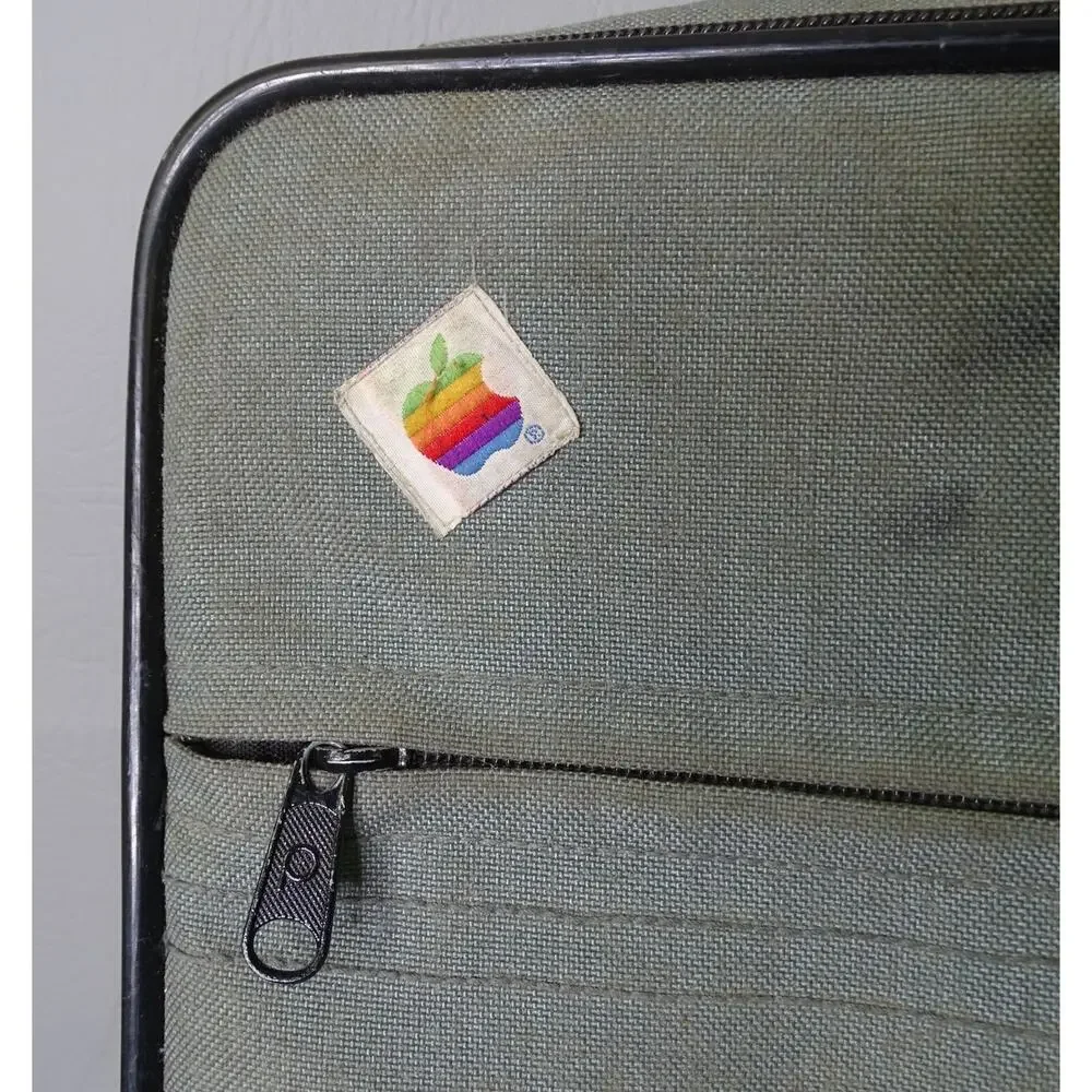 Vintage Apple Rainbow Logo Computer Case